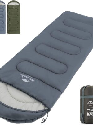 Cotton Sleeping Bag Blue Left