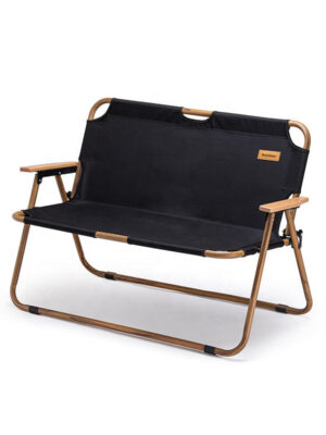 Wood Grain Double Camping Chair