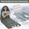 Cotton Sleeping Bag Blue Left