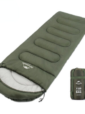 Y150L Round Bottom Hooded Envelope Cotton Sleeping Bag